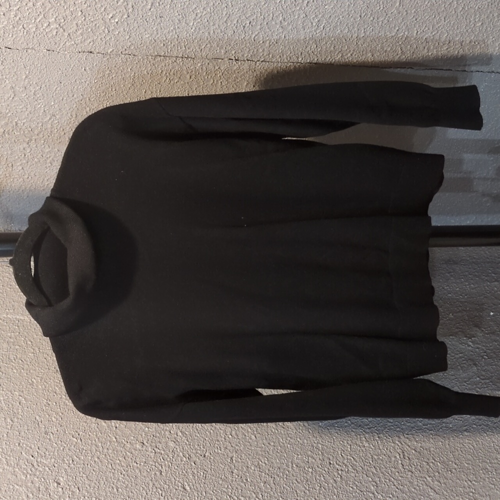 Black turtleneck sweater
